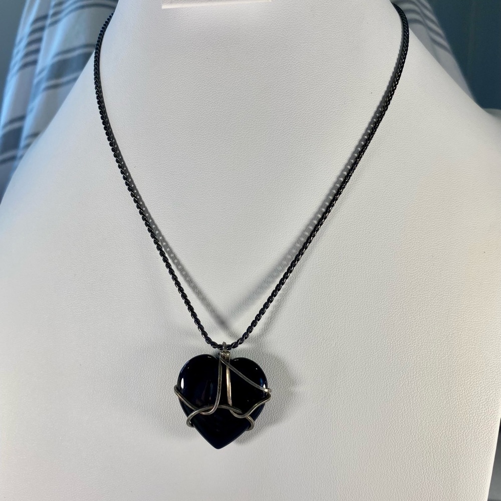 Black Heart Necklace
